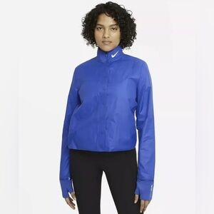 NWT Nike Womens NSW Inflatable Jacket Blue L Large Air Max